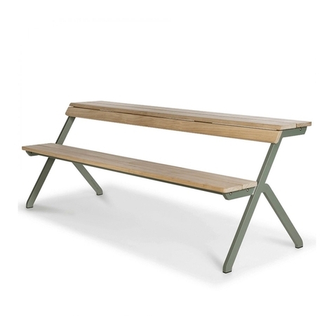Weltevree TABLEBENCH 4-SEATER User manual
