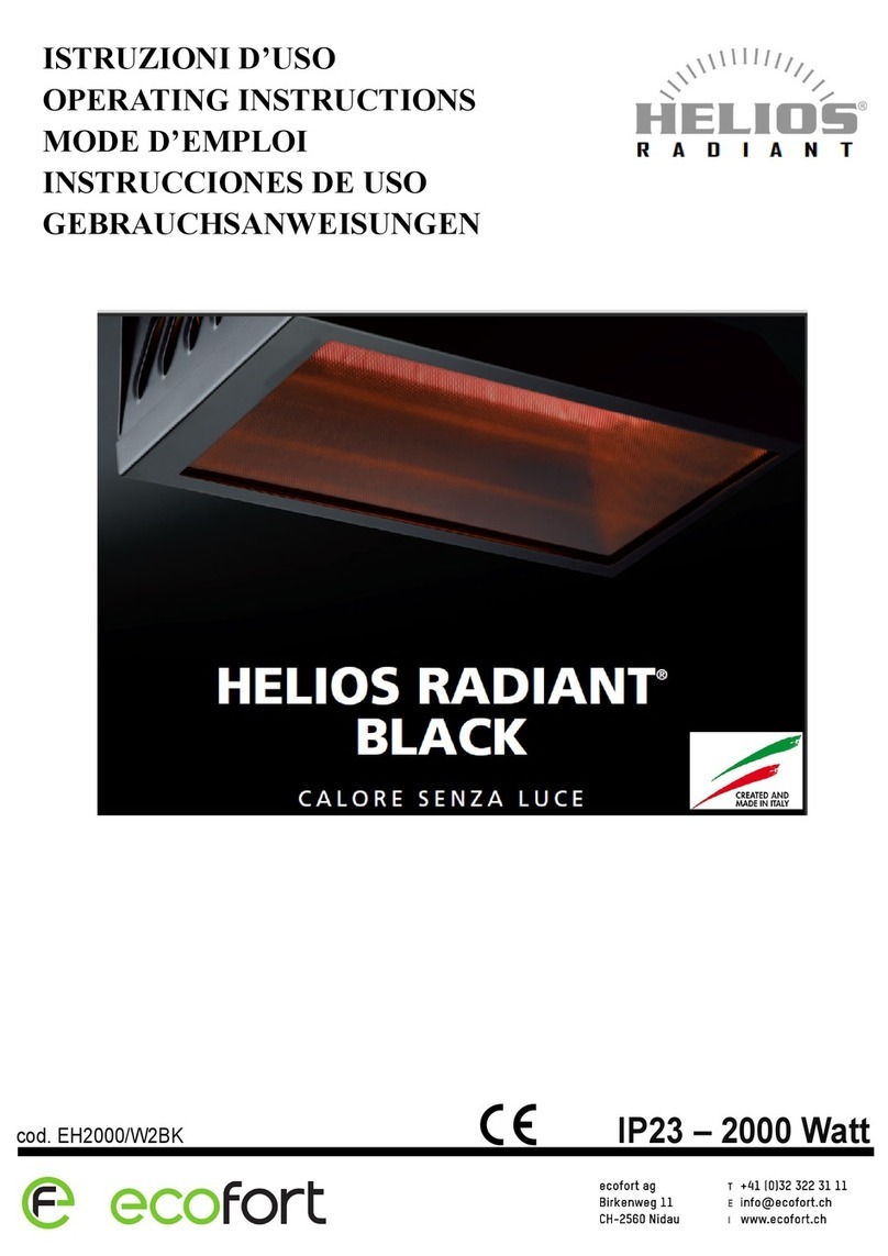 Helios Radiant Black EH2000/W2BK User manual