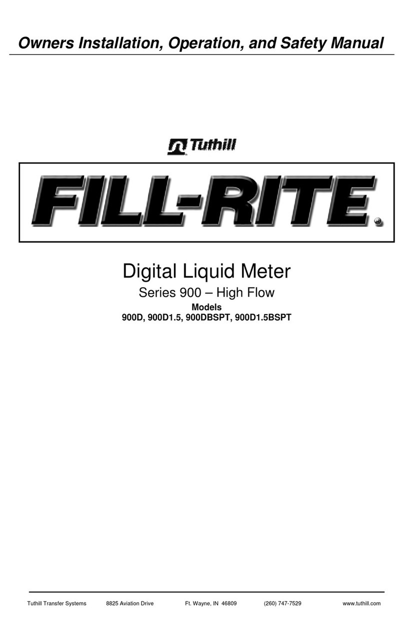 Tuthill Fill-Rite 900 Series Owners installation, operation, and safety manual