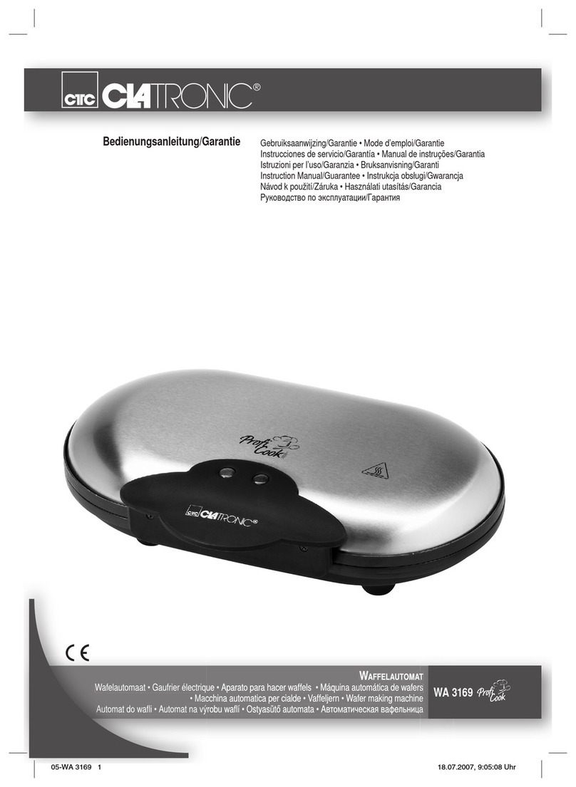 Clatronic WA 3169 Instruction manual & guarantee