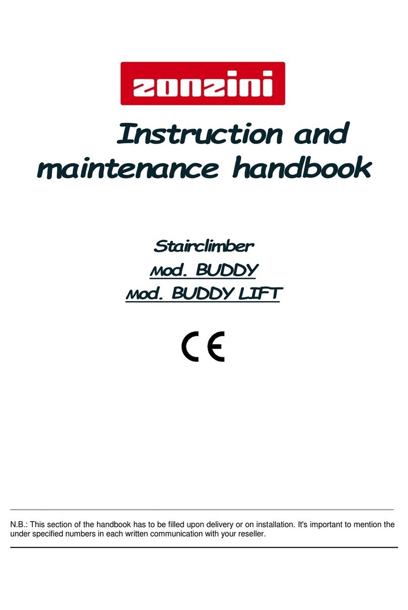 Zonzini BUDDY Series Instruction and maintenance handbook
