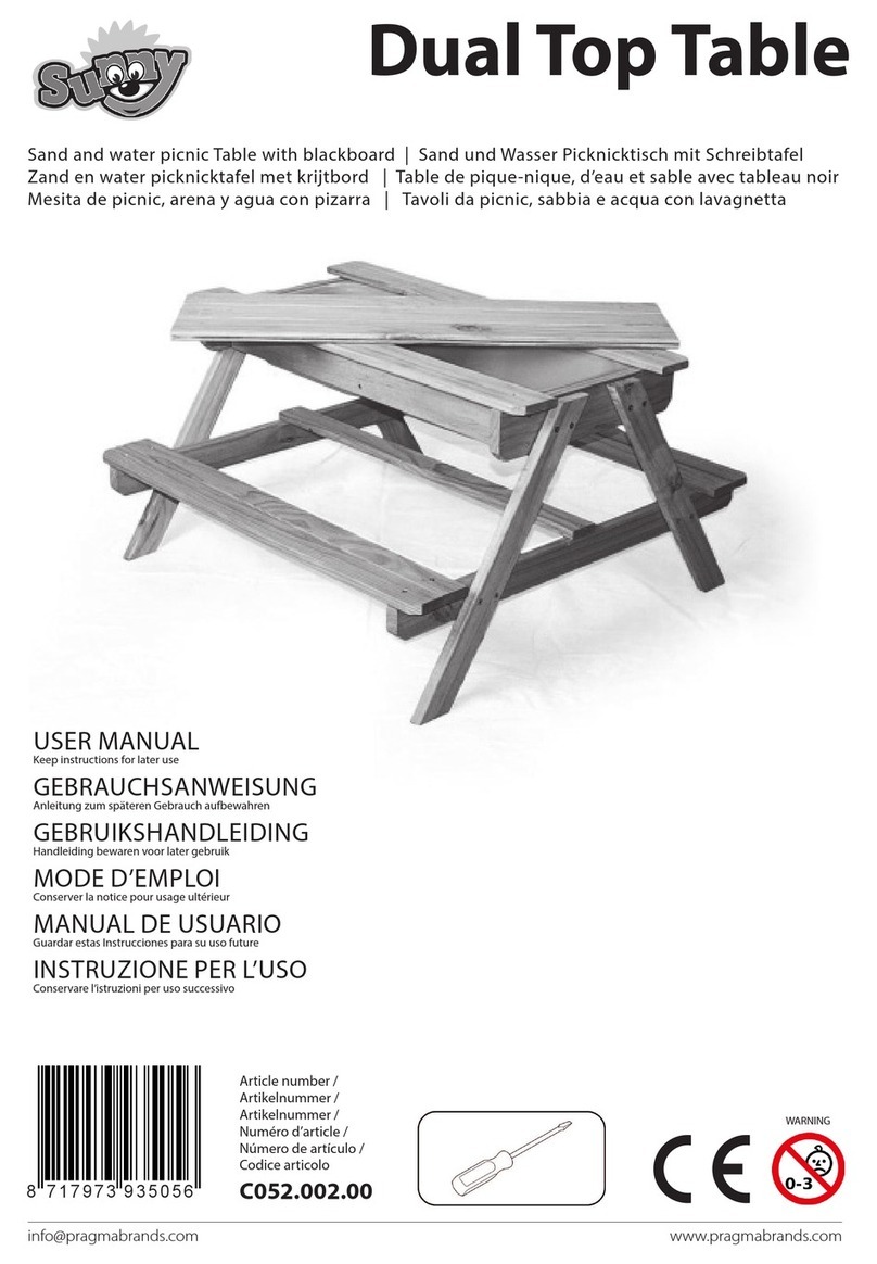 Sunny Dual Top Table C052.002.00 user manual