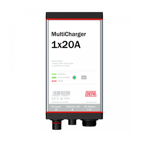 DEFA MultiCharger 1x20A user guide