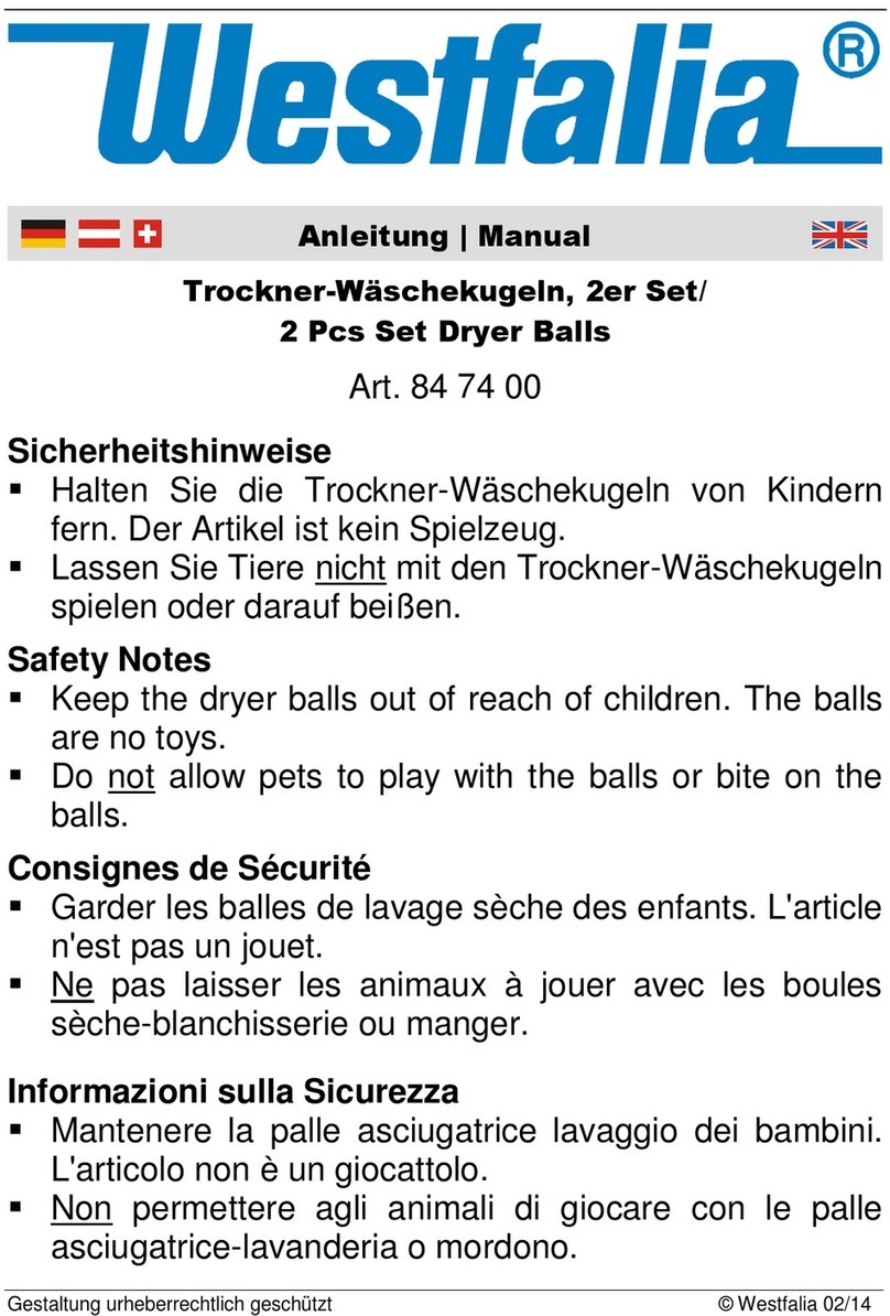 Westfalia 84 74 00 manual