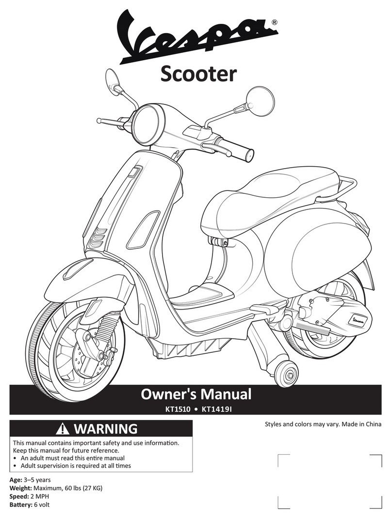 VESPA KT1510 User manual