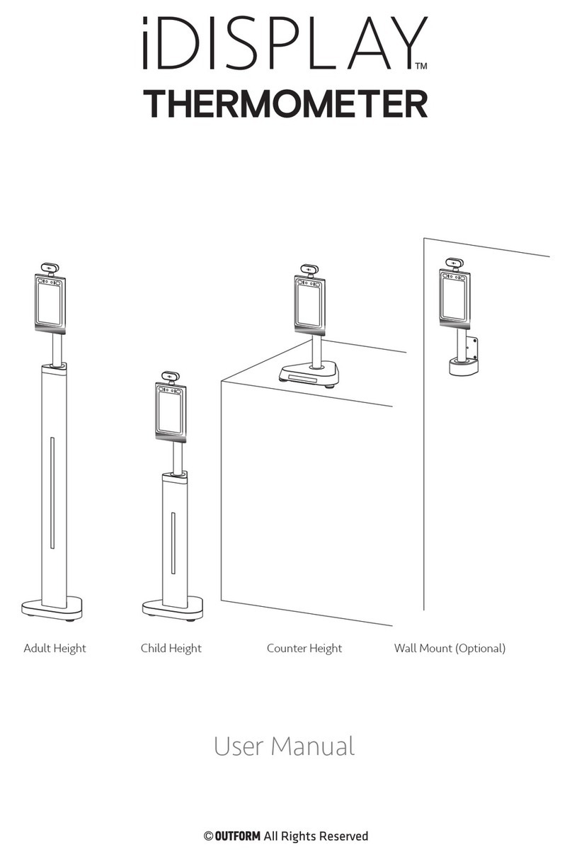Outform iDISPLAY Thermometer user manual