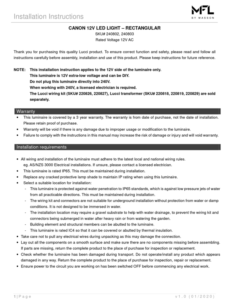 LUCCI MFL by Masson 240802 installation instructions