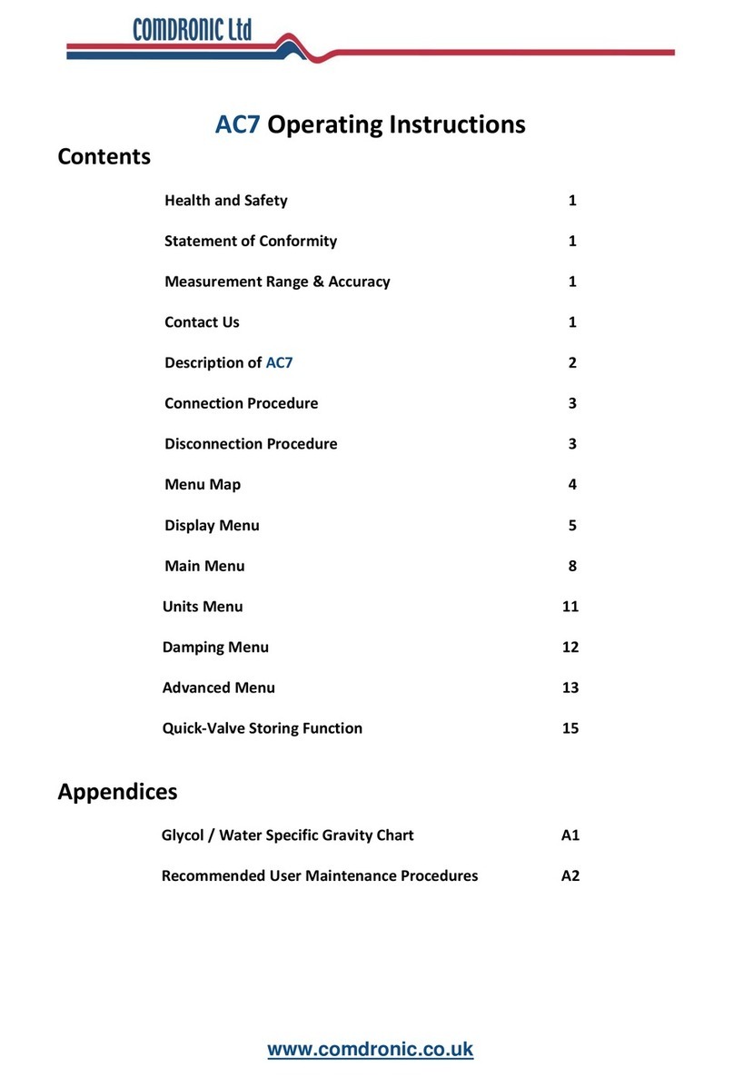 Comdronic AC7 User manual
