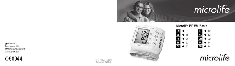 Microlife BP W1 Basic User manual