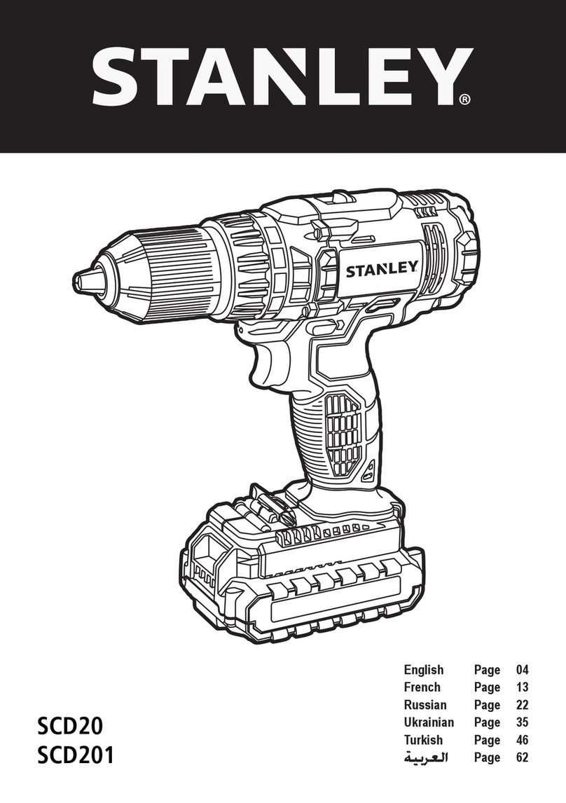Stanley SCD20 User manual