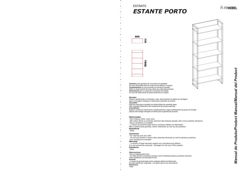 FITMOBEL ESTANTE PORTO User manual FITMOBEL ESTANTE PORTO User manual