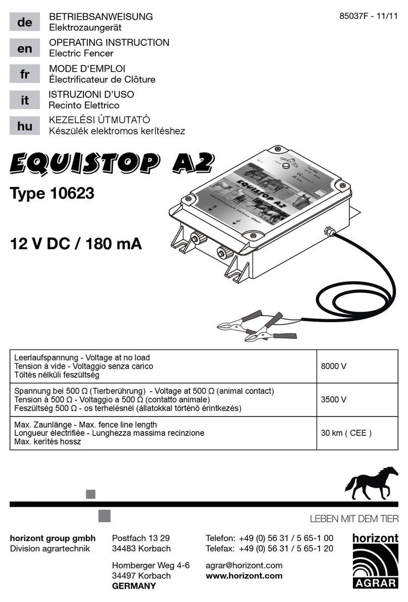 Horizont Agrar EQUISTOP A2 Operating	 instruction