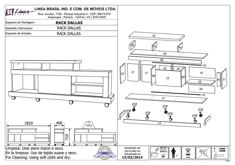 LINEA BRASIL RACK DALLAS Assembly instructions
