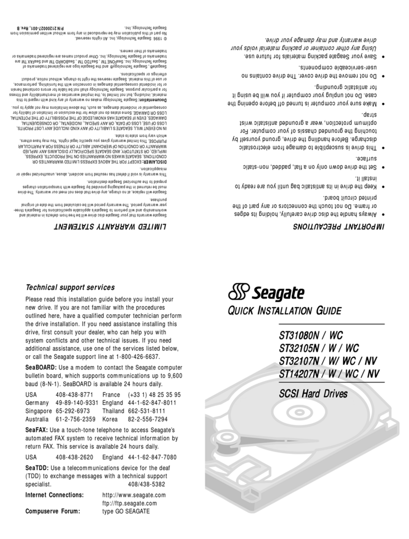 Seagate ST31080N User manual