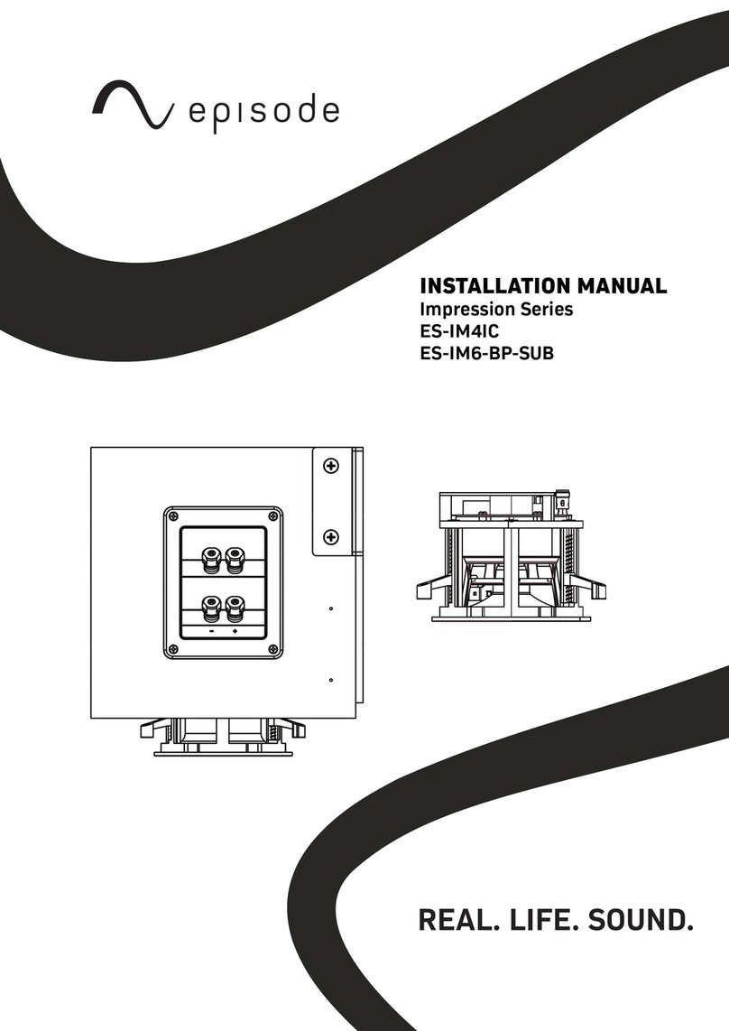 Episode Impression Series installation manual