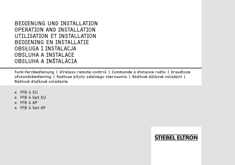 STIEBEL ELTRON FFB 4 EU Operation and installation