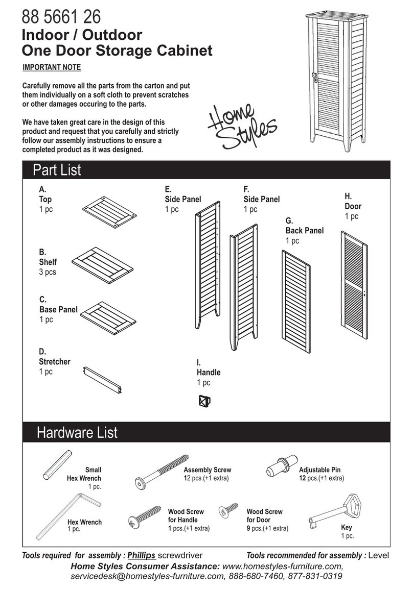Home Styles 88 5661 26 Assembly instructions