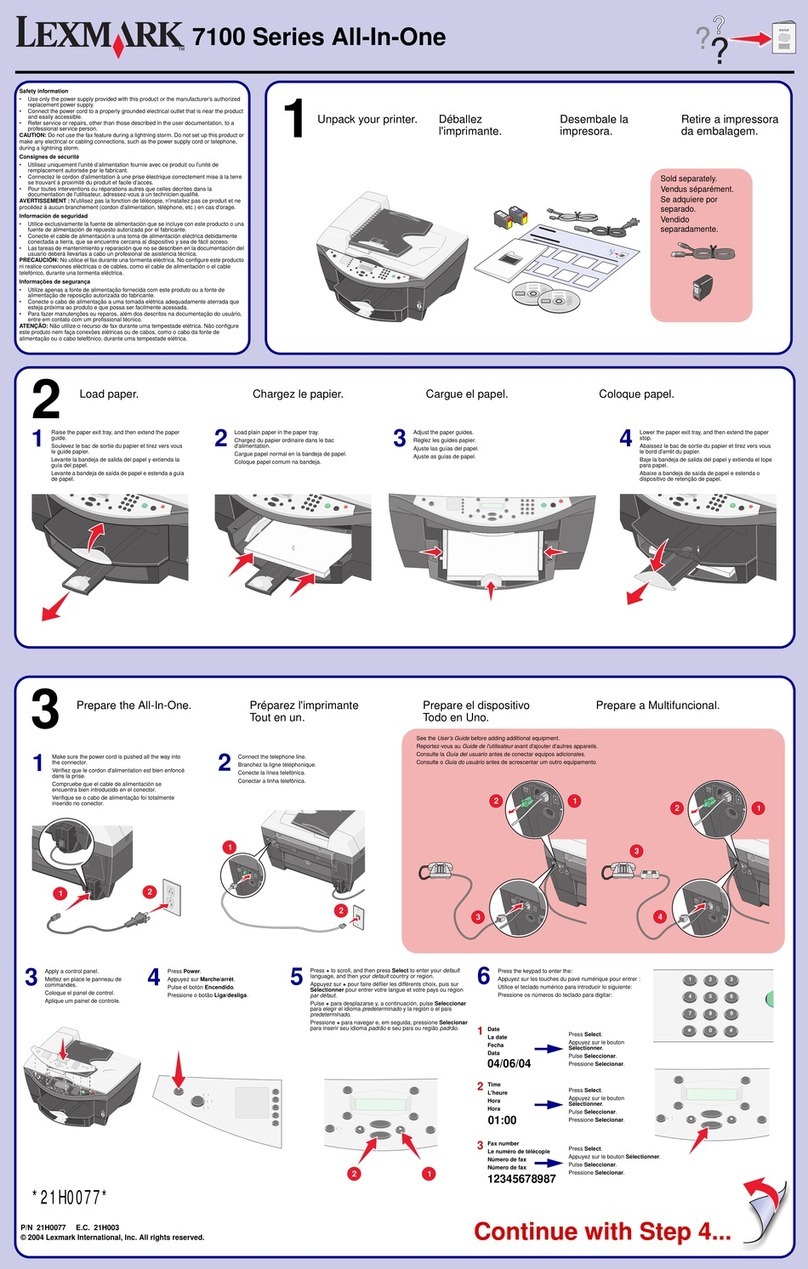 Lexmark 7100 series User manual