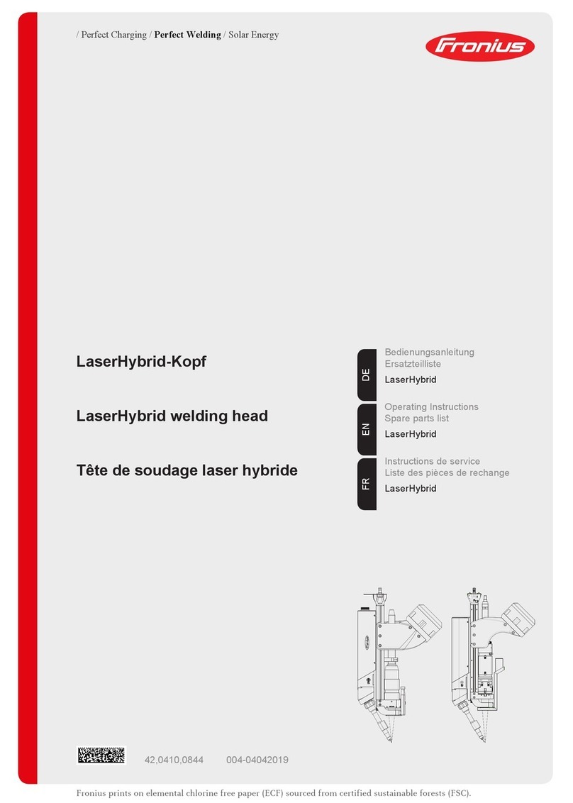 FRO­NIUS LaserHybrid User manual