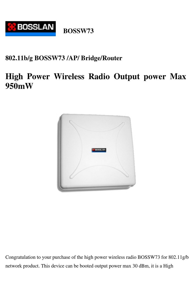 Bosslan BOSSW73 manual