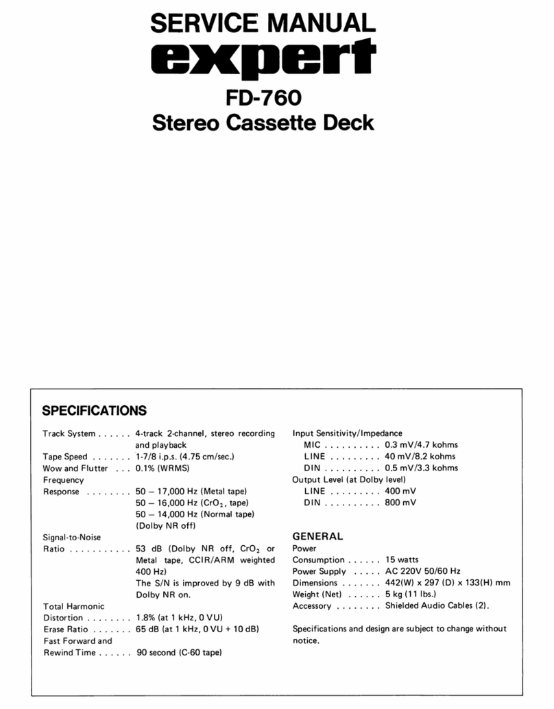 Expert FD-760 Service manual