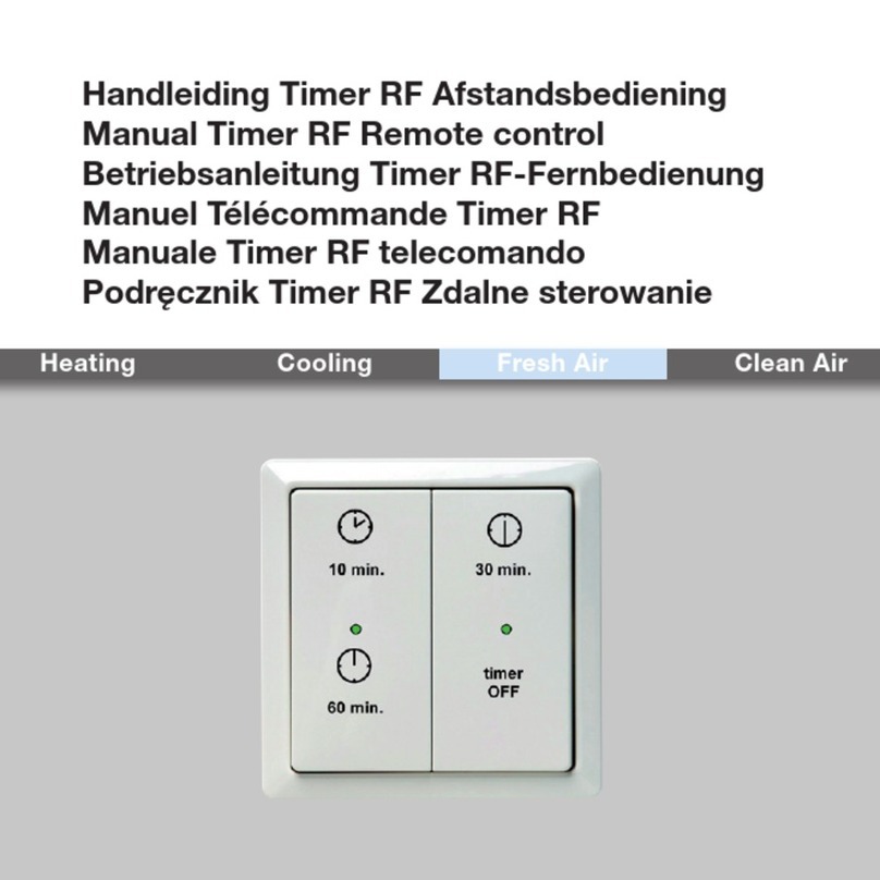 Zehnder Rittling Timer RF User manual