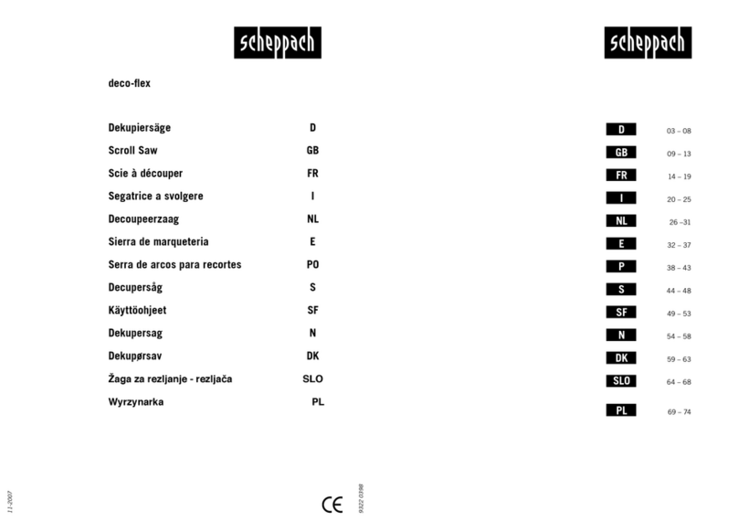 Scheppach Deco-flex User manual
