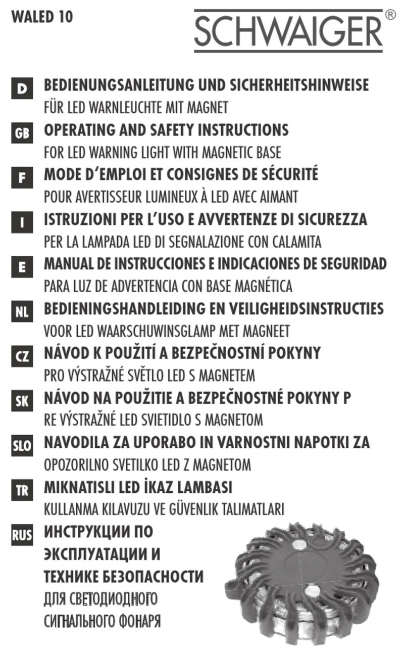 Schwaiger WALED 10 Operating and safety instructions