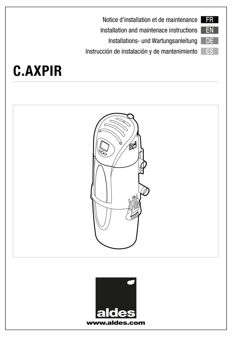 aldes C.AXPIR Installation and maintenance instructions