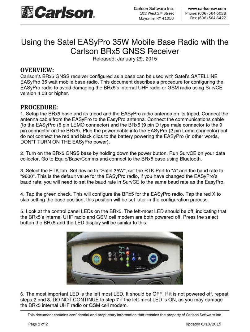 Carlson BRx5 quick start guide