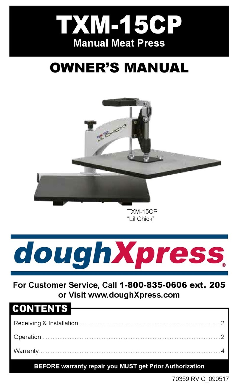 DOUGHXPRESS TXM-15CP Lil Chick owner's manual