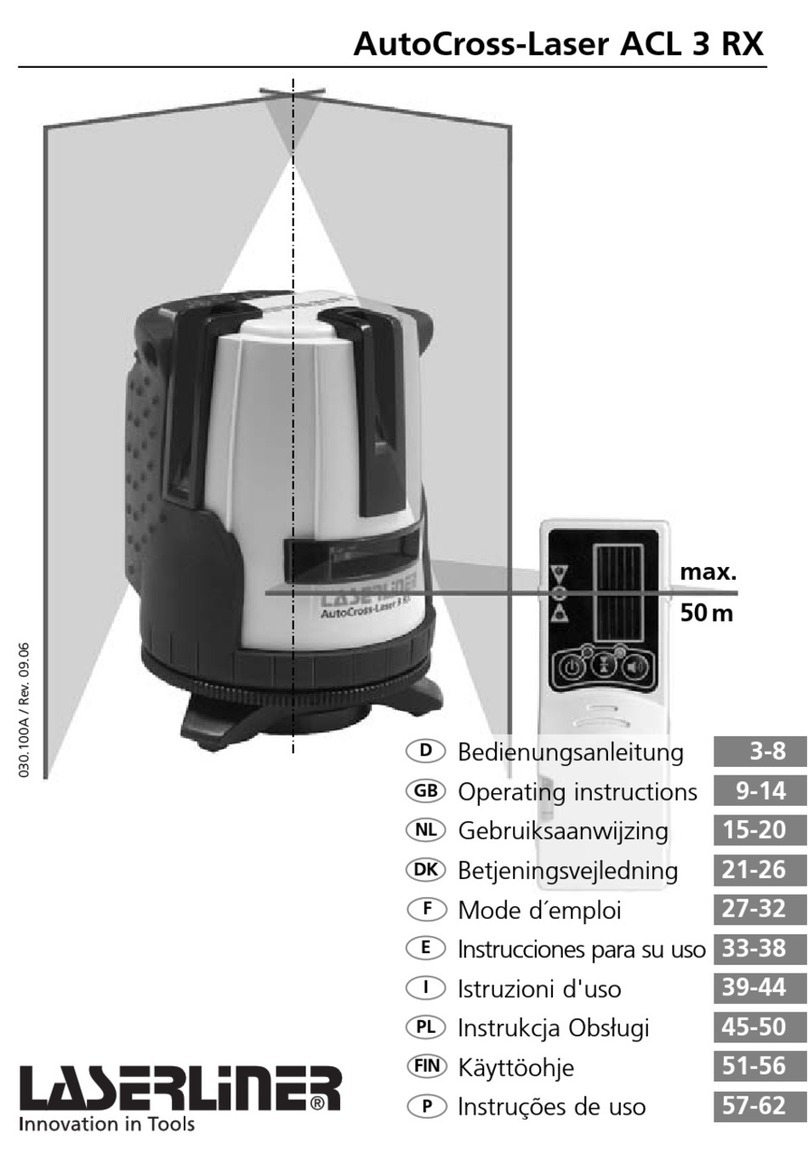 Umarex LaserLiner AutoCross-Laser ACL 3 RX User manual