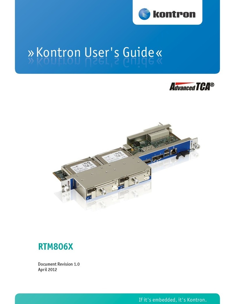 Kontron AdvancedTCA Series User manual