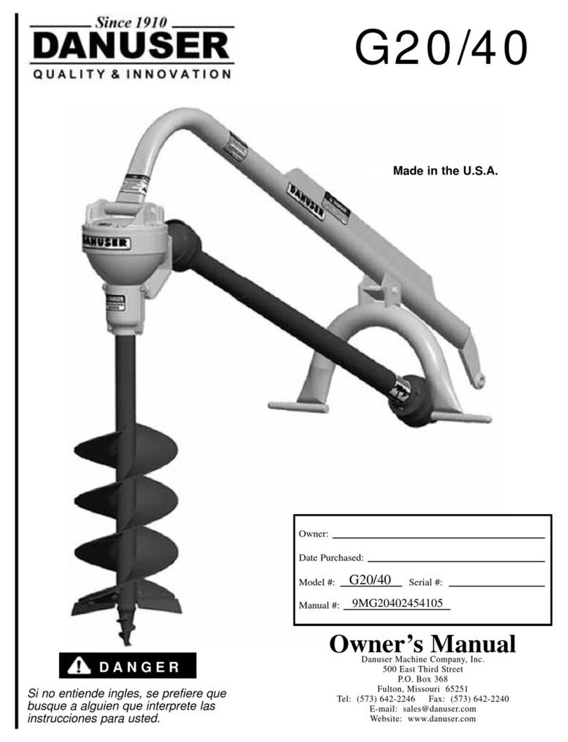 Danuser G20/40 owner's manual