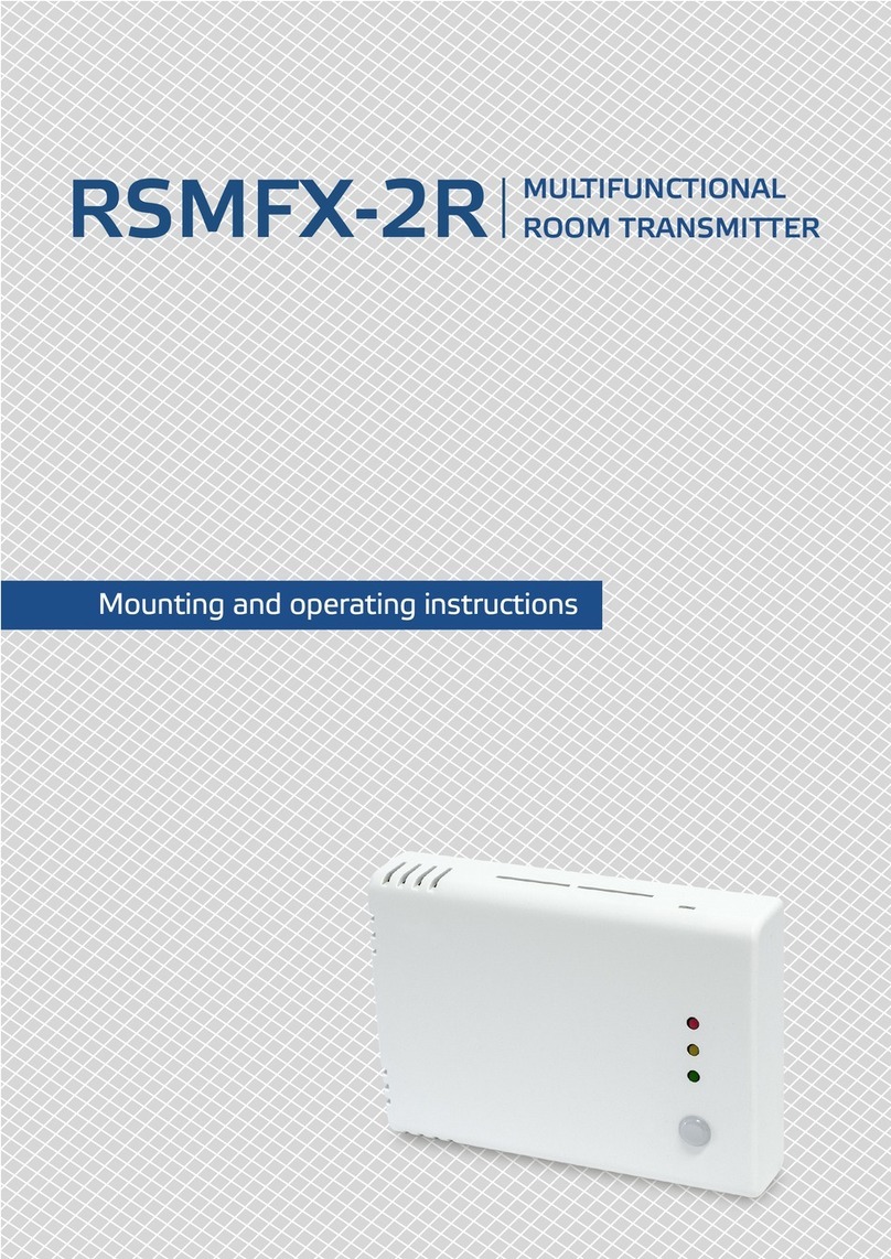 Sentera Controls RSMF-2R Series Service manual