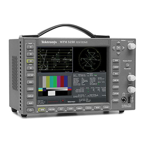 Tektronix WFM5250 User manual