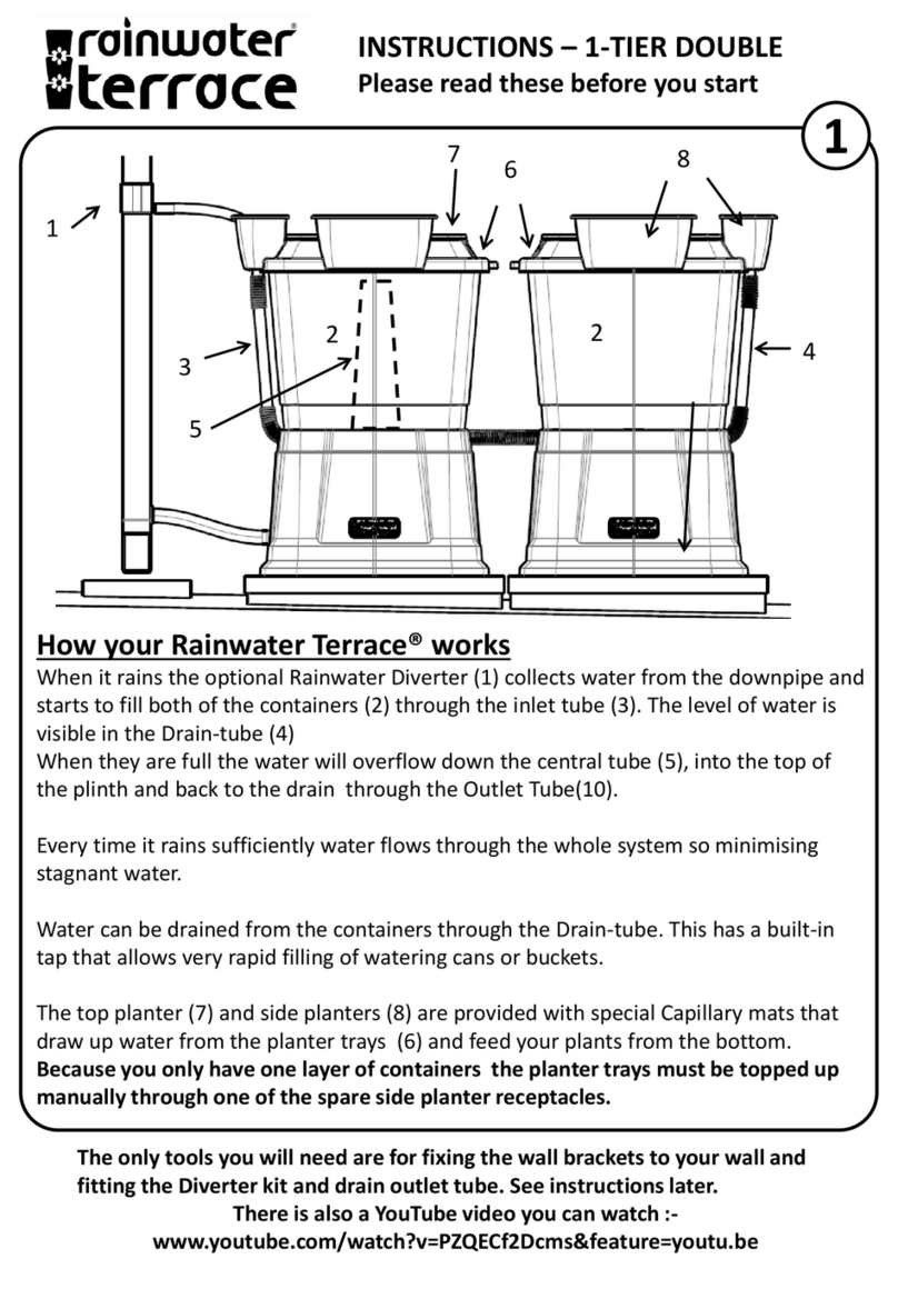 Rainwater Terrace 1 Tier Double User manual
