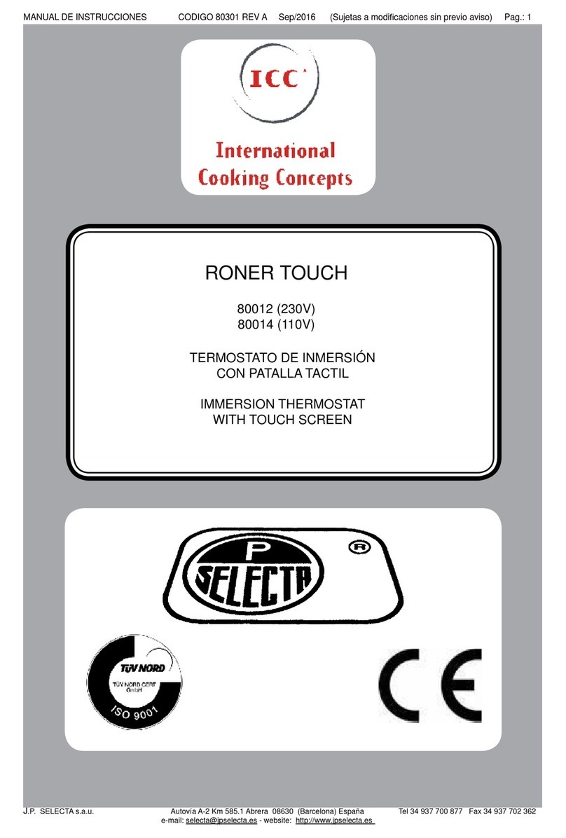ICC RONER TOUCH 80012 instruction manual