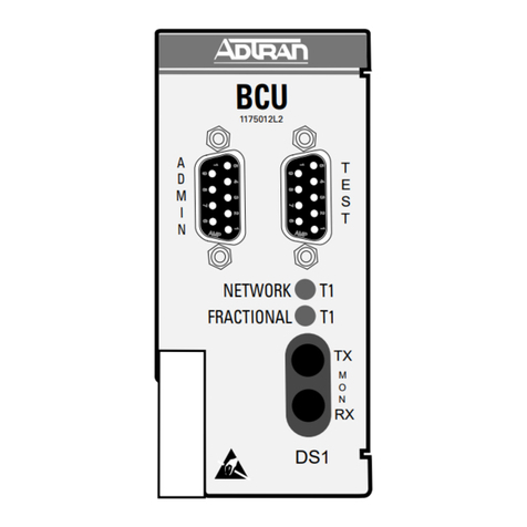 ADTRAN Total Access 750 BCU DSX-1 Instruction Manual
