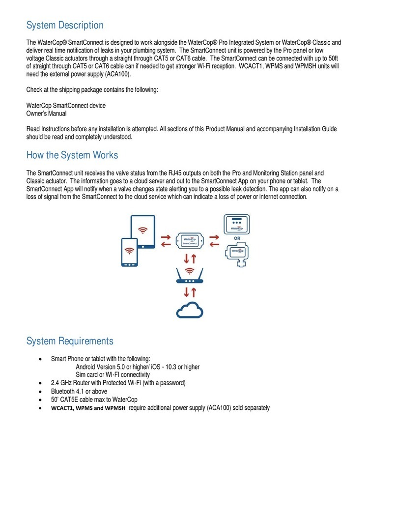 WaterCop SmartConnect owner's manual