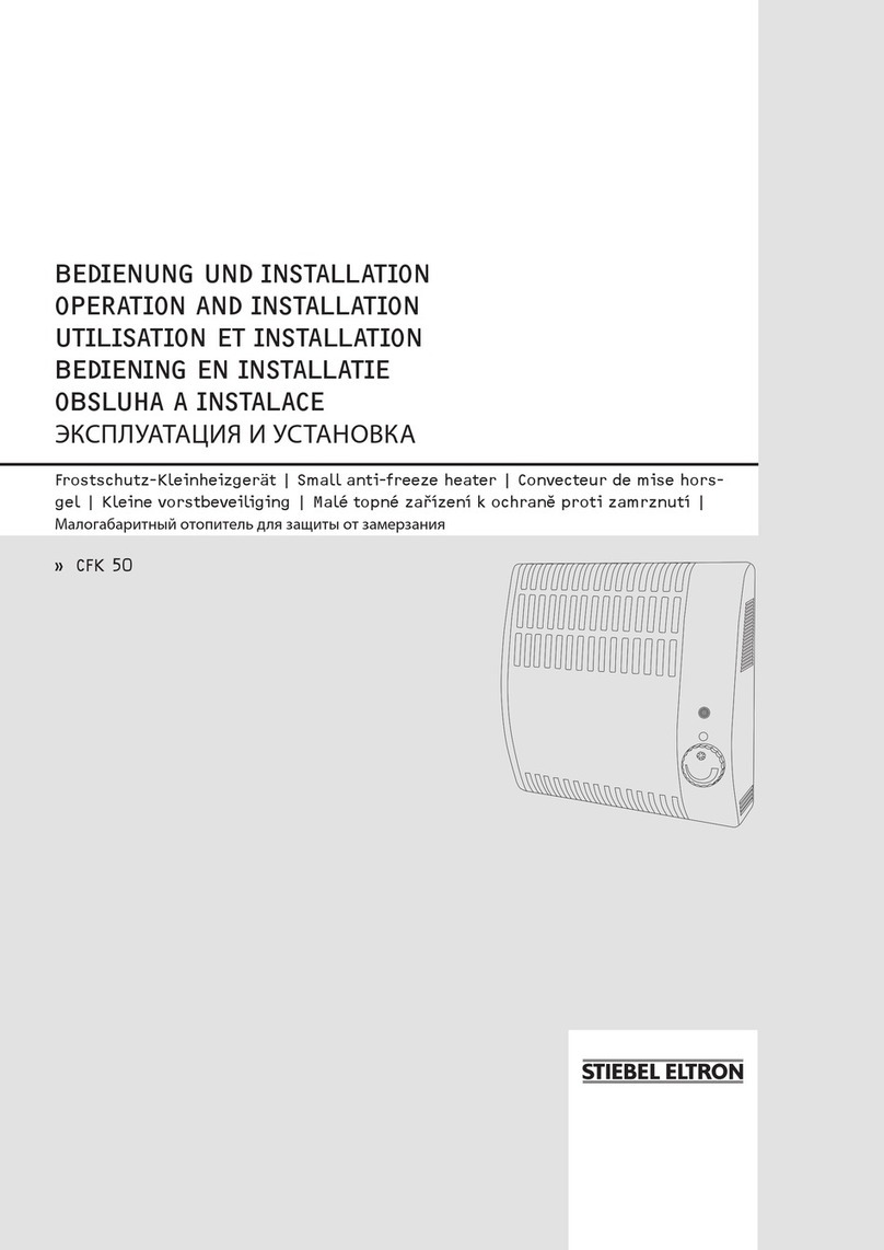 STIEBEL ELTRON CFK 50 Operation and installation