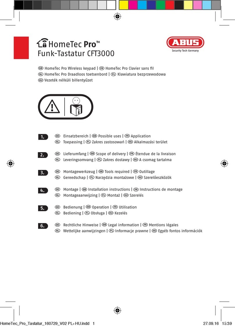 Abus HomeTec Pro CFT3000 manual