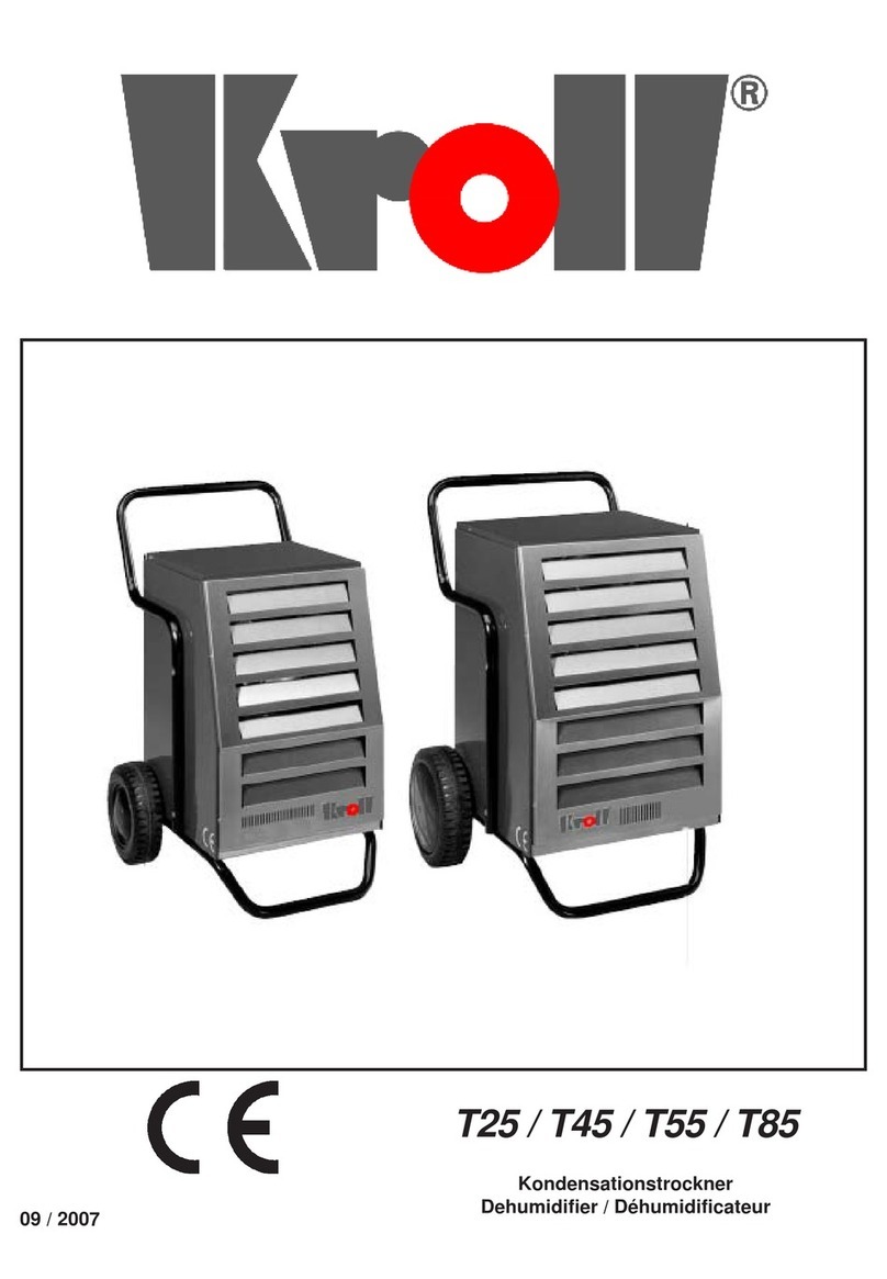 Kroll T25 Operation instructions
