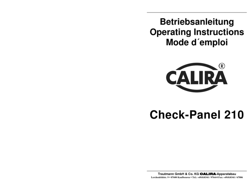 Calira Check-Panel 210 User manual