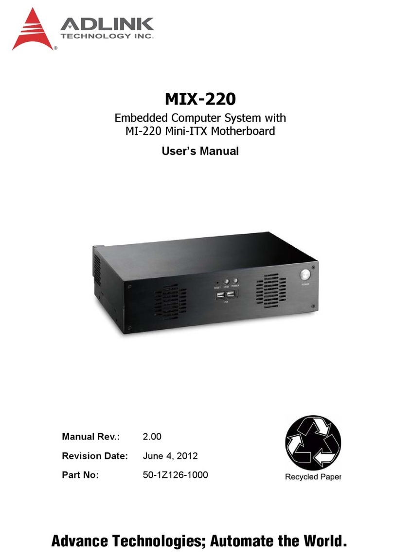 ADLINK Technology MIX-220 User manual