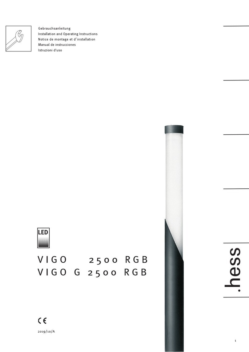 Hess VIGO 2500 RGB Installation and operating instructions