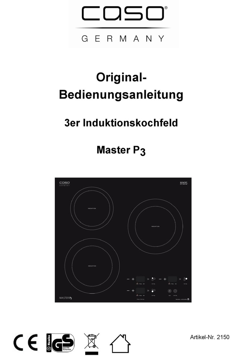 Caso Master P3 Installation instructions Caso Master P3 Installation instructions