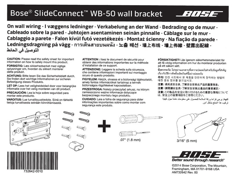 Bose SlideConnect WB-50 manual