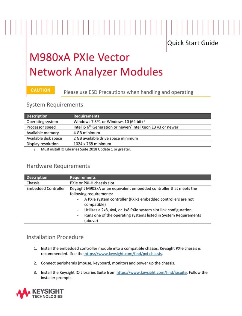 Keysight Technologies M980xA PXIe quick start guide