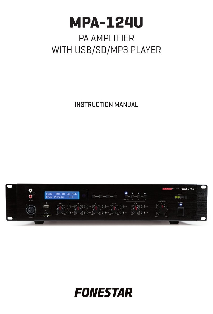FONESTAR MPA-124U User manual